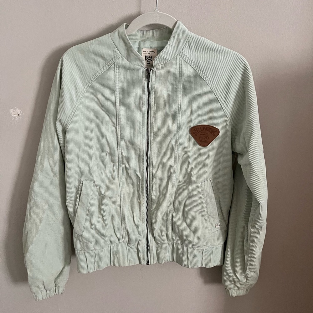 Billabong Women’s Corduroy Light Green Jacket